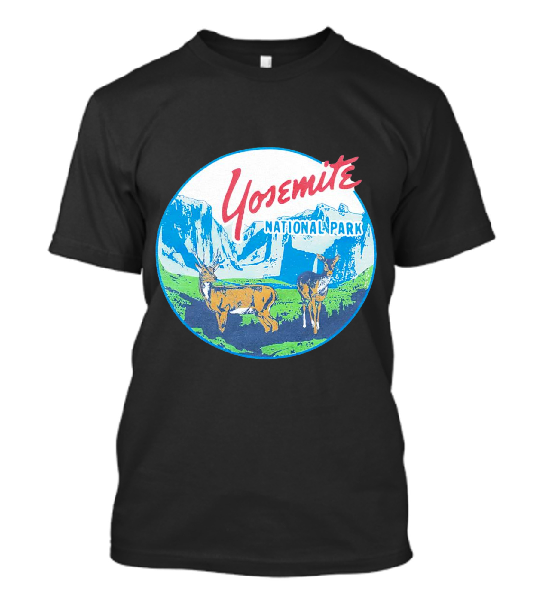 Yosemite National Park Scenic Wildlife With Deer T-Shirt