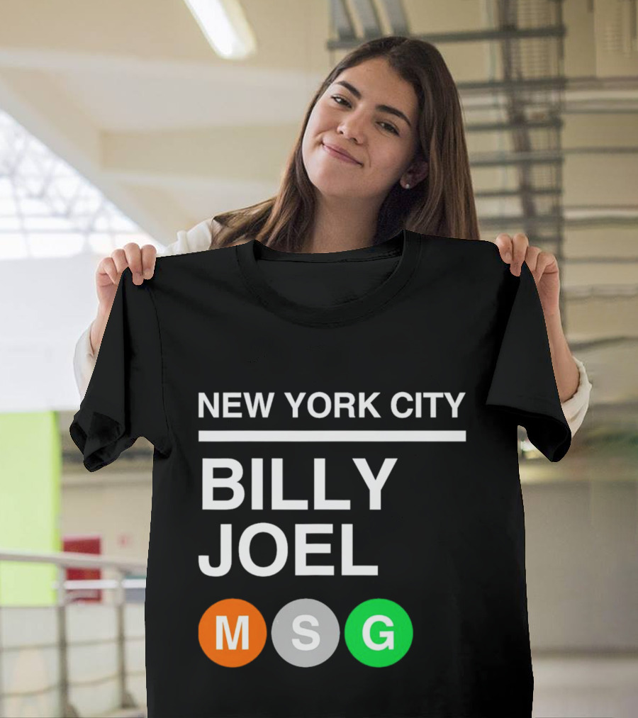 NEW YORK CITY BILLY JOEL MSG Subway T-Shirt