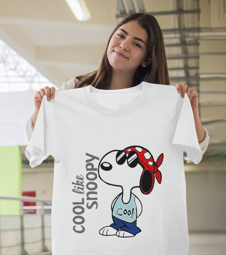 Cool Like Snoopy Sunglasses Bandana Tank Top T-Shirt