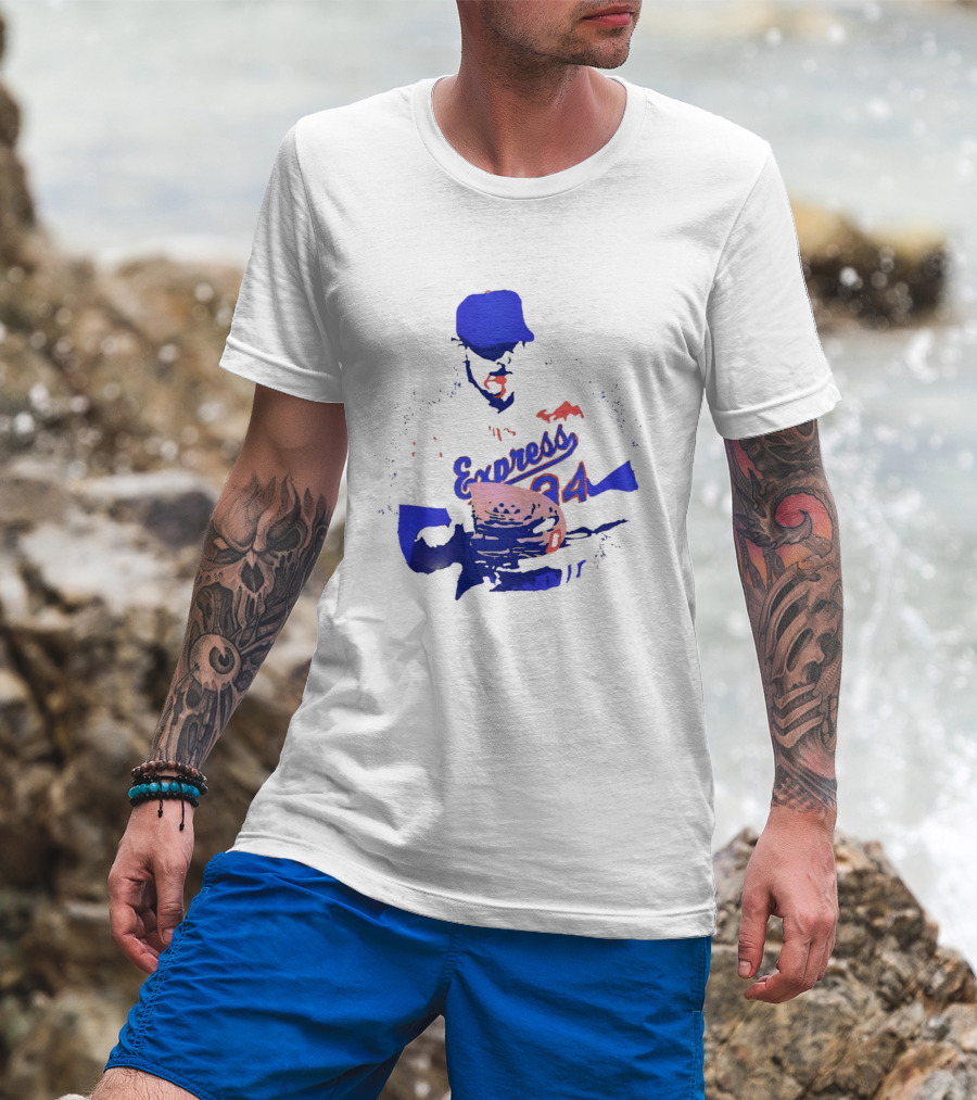 Round Rock Express Nolan Ryan 34 Bloody Lip T-Shirt