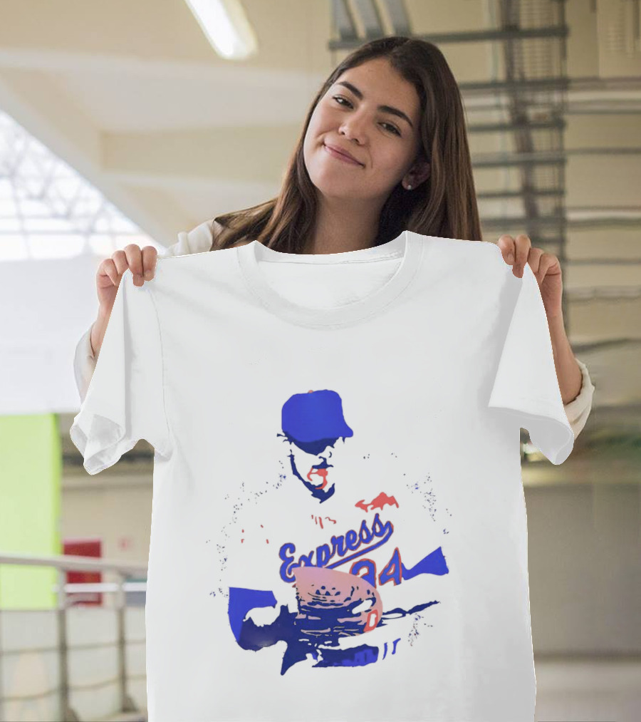 Round Rock Express Nolan Ryan 34 Bloody Lip T-Shirt