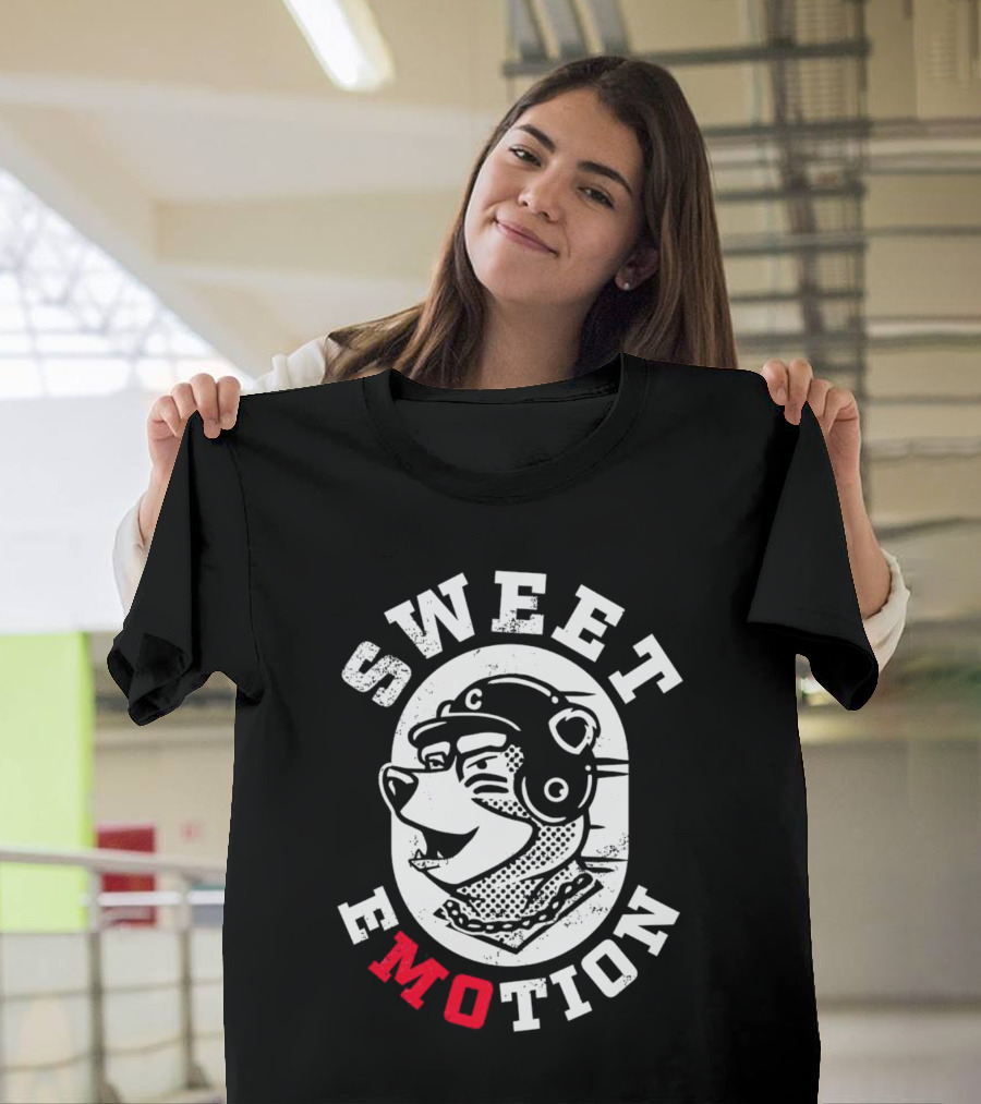 SWEET EMOTION Bear with Helmet and Glasses T-Shirt