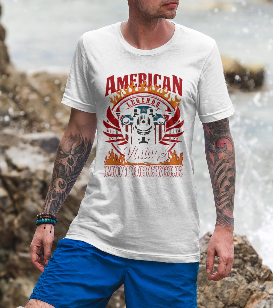 American Legends Vintage Motorcycle T-Shirt
