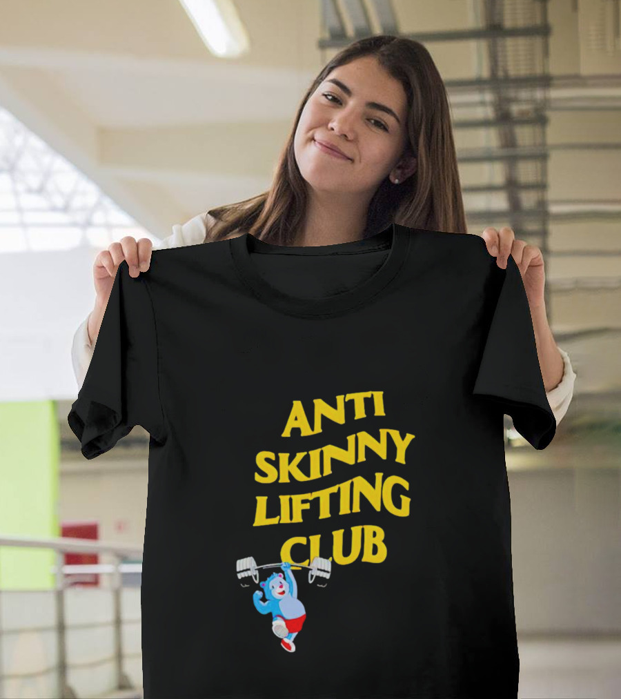 Anti-Skinny Lifting Club Bear Weightlifting T-Shirt