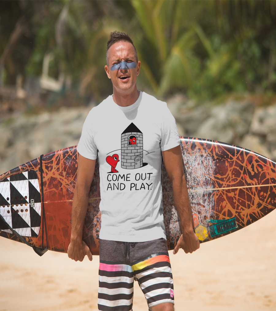 Come Out And Play Heart Characters By Tower T-Shirt