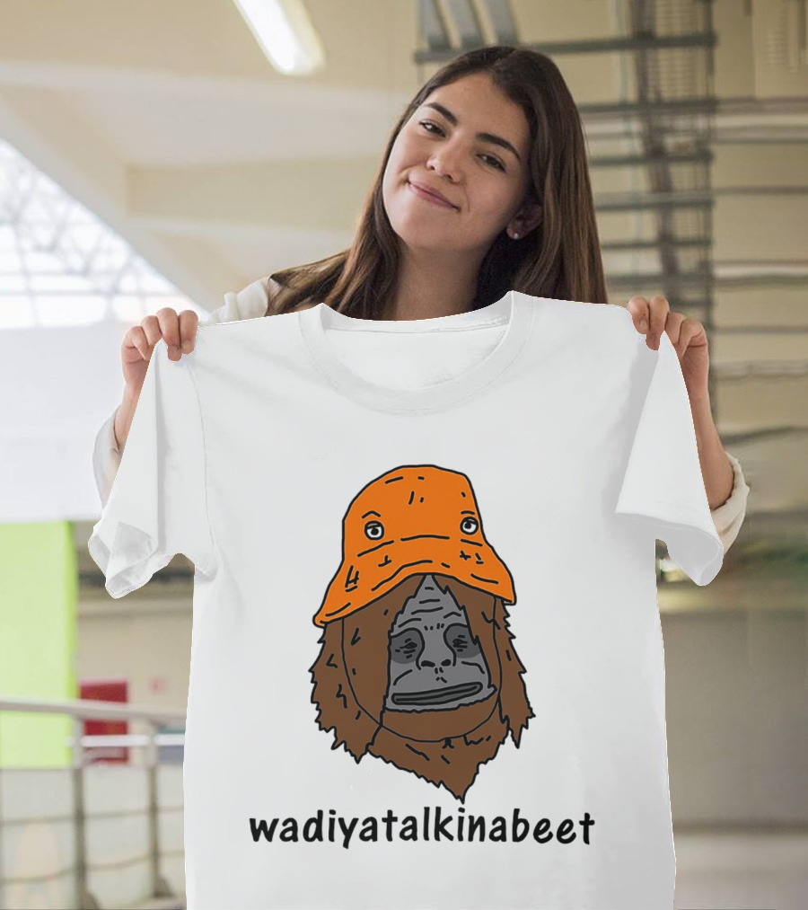 Big Lez Show Wadiyatalkinabeet Orange Hat Cartoon Character T-Shirt