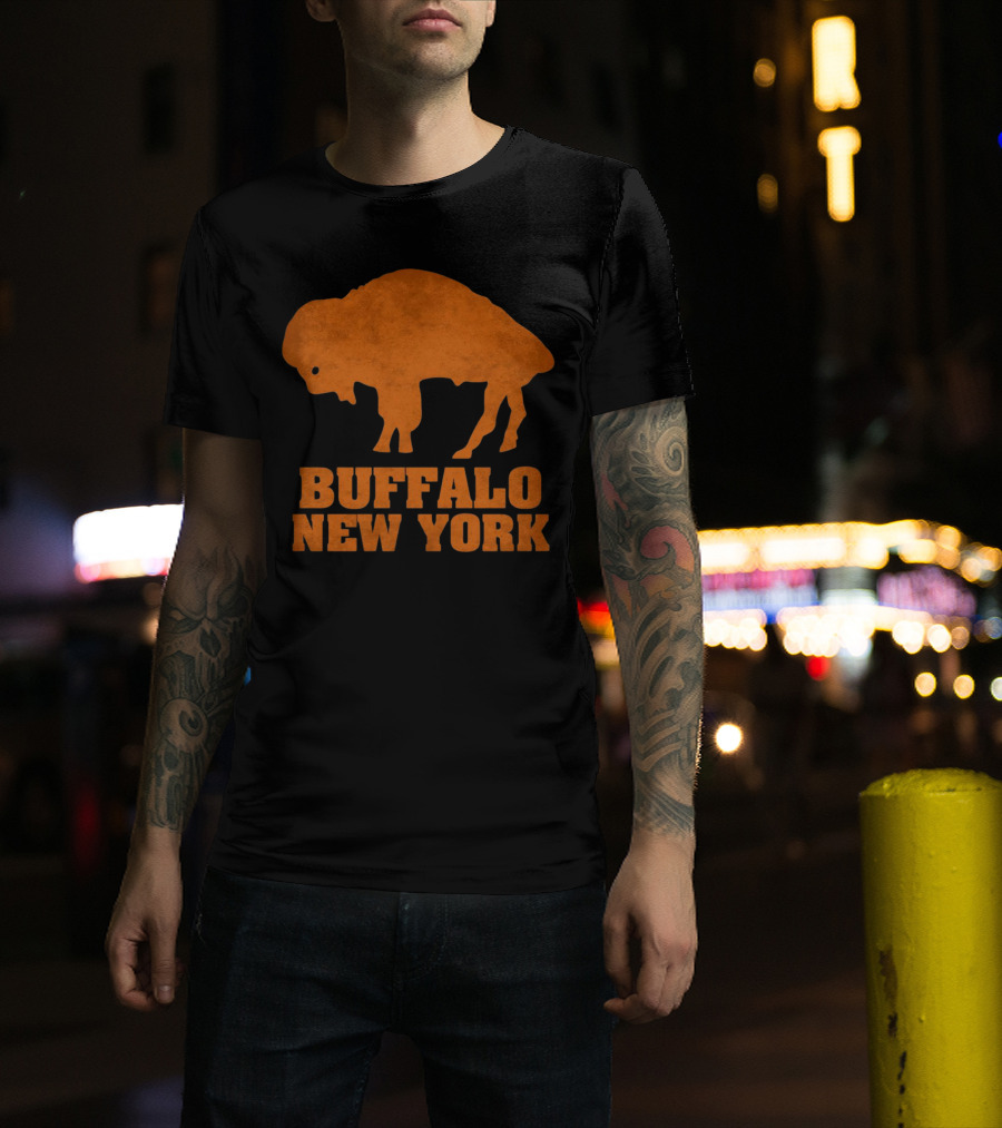 Buffalo New York Bold Orange Buffalo T-Shirt