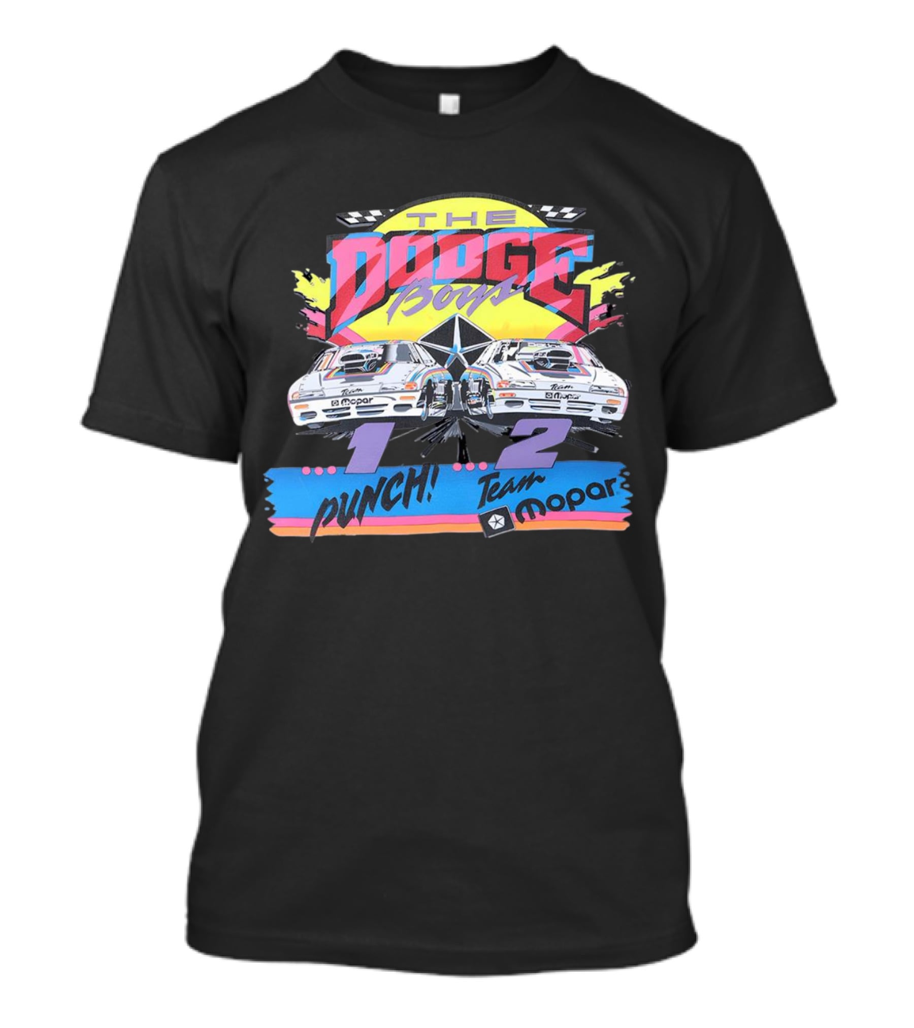 The Dodge Boys 1-2 Punch Team Mopar Racing T-Shirt