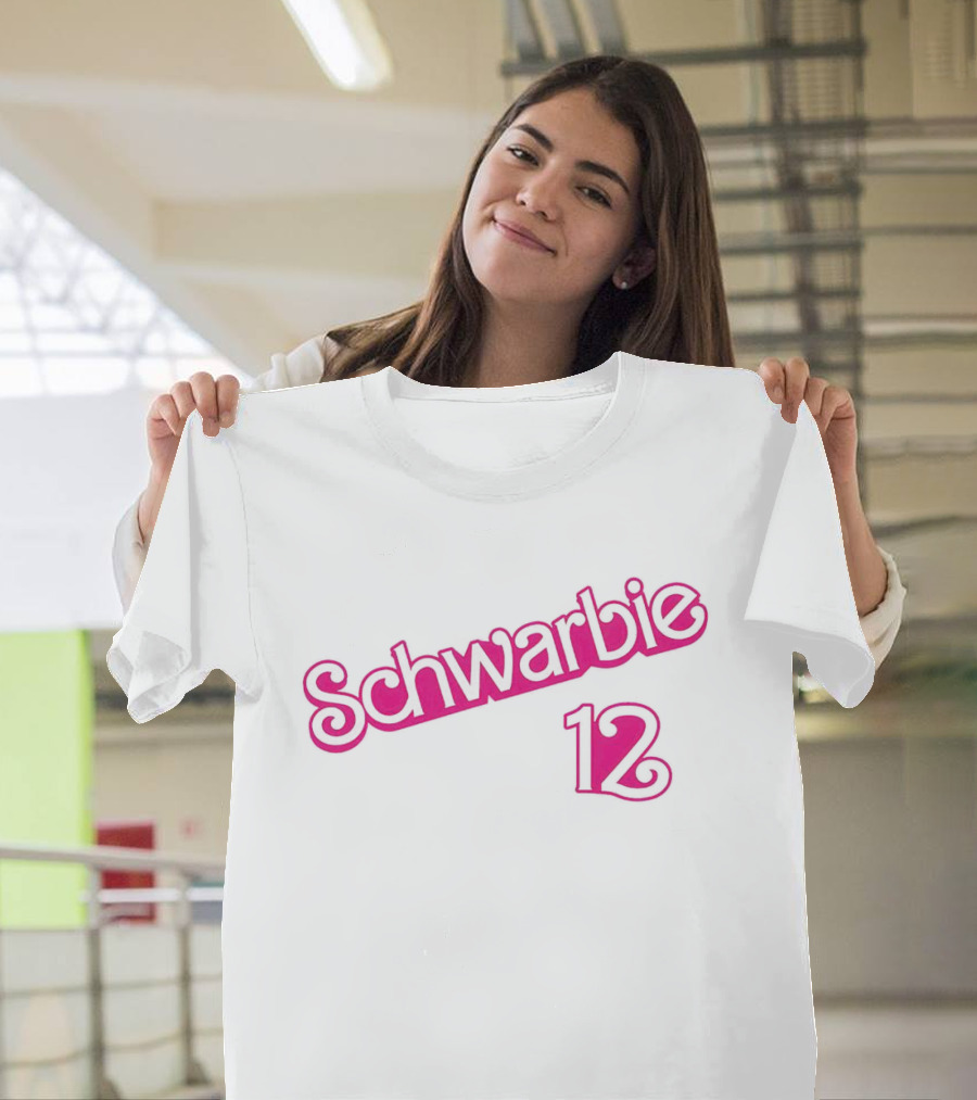 Schwarbie 12 Retro Style Typography T-Shirt