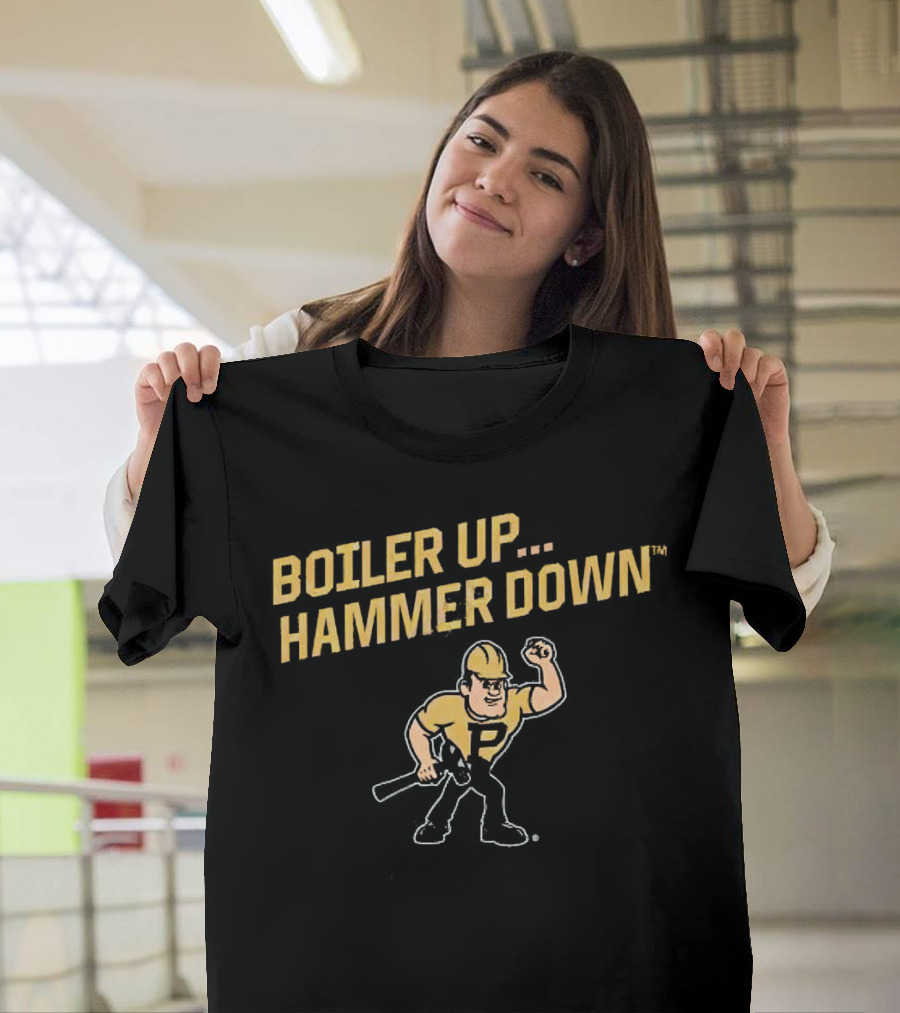 Boiler Up Hammer Down Purdue Pete T-Shirt