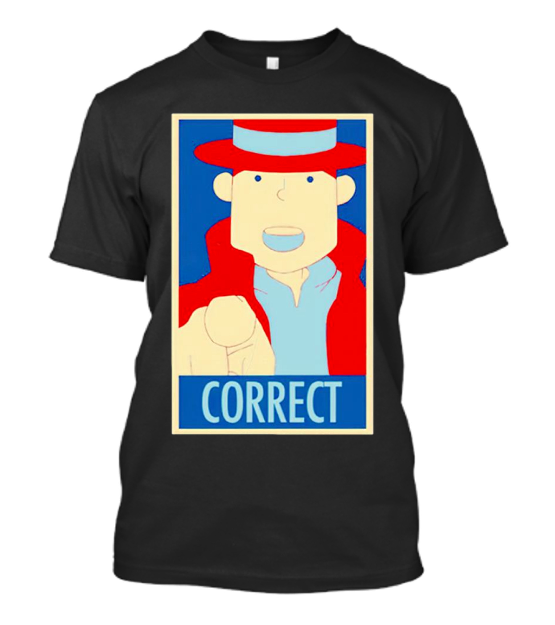 Correct Finger Pointing Professor Layton Iconic T-Shirt
