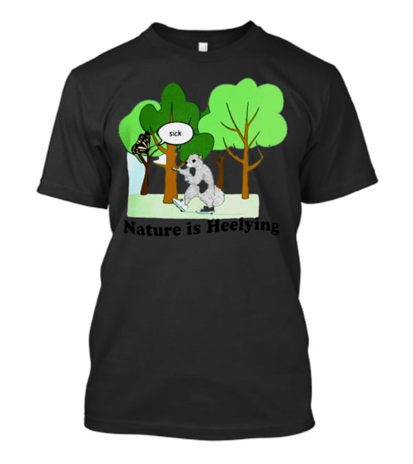 Nature Is Heelying Sick With Trees And Butterfly T-Shirt