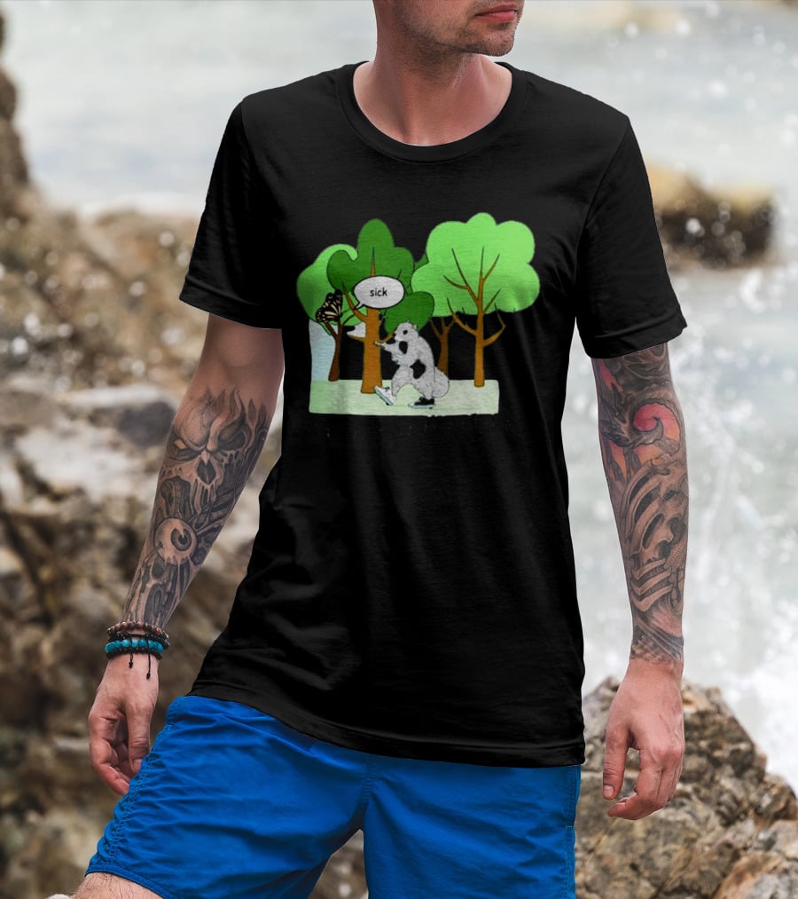 Nature Is Heelying Sick With Trees And Butterfly T-Shirt