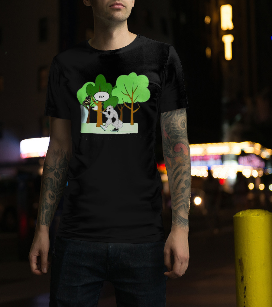 Nature Is Heelying Sick With Trees And Butterfly T-Shirt