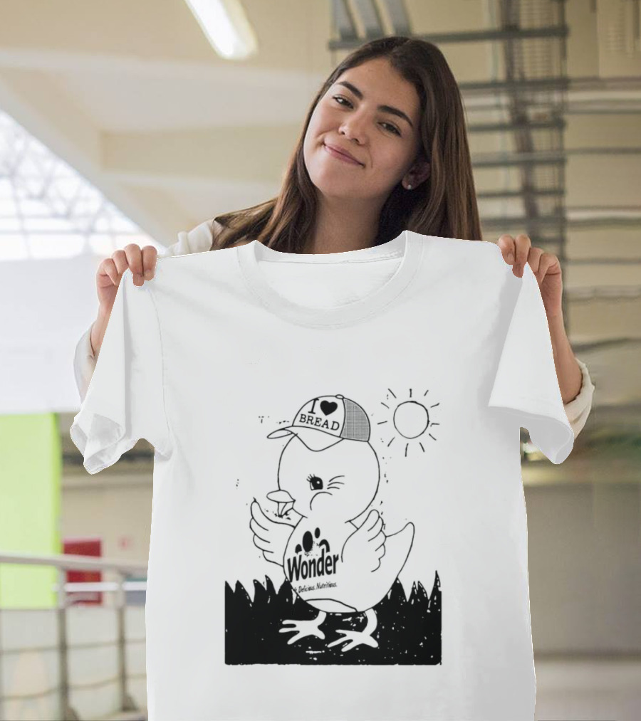 Wonder Bread Duck I Love Bread Hat T-Shirt
