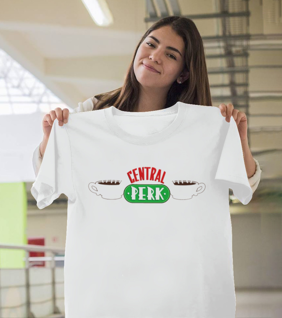 Central Perk Coffee Friends Logo Iconic Cafe Branding T-Shirt