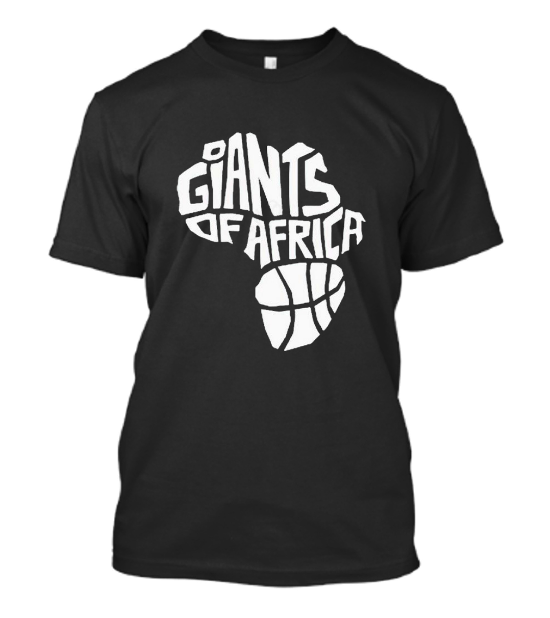 Toronto Raptors Giants Of Africa Basketball Map T-Shirt