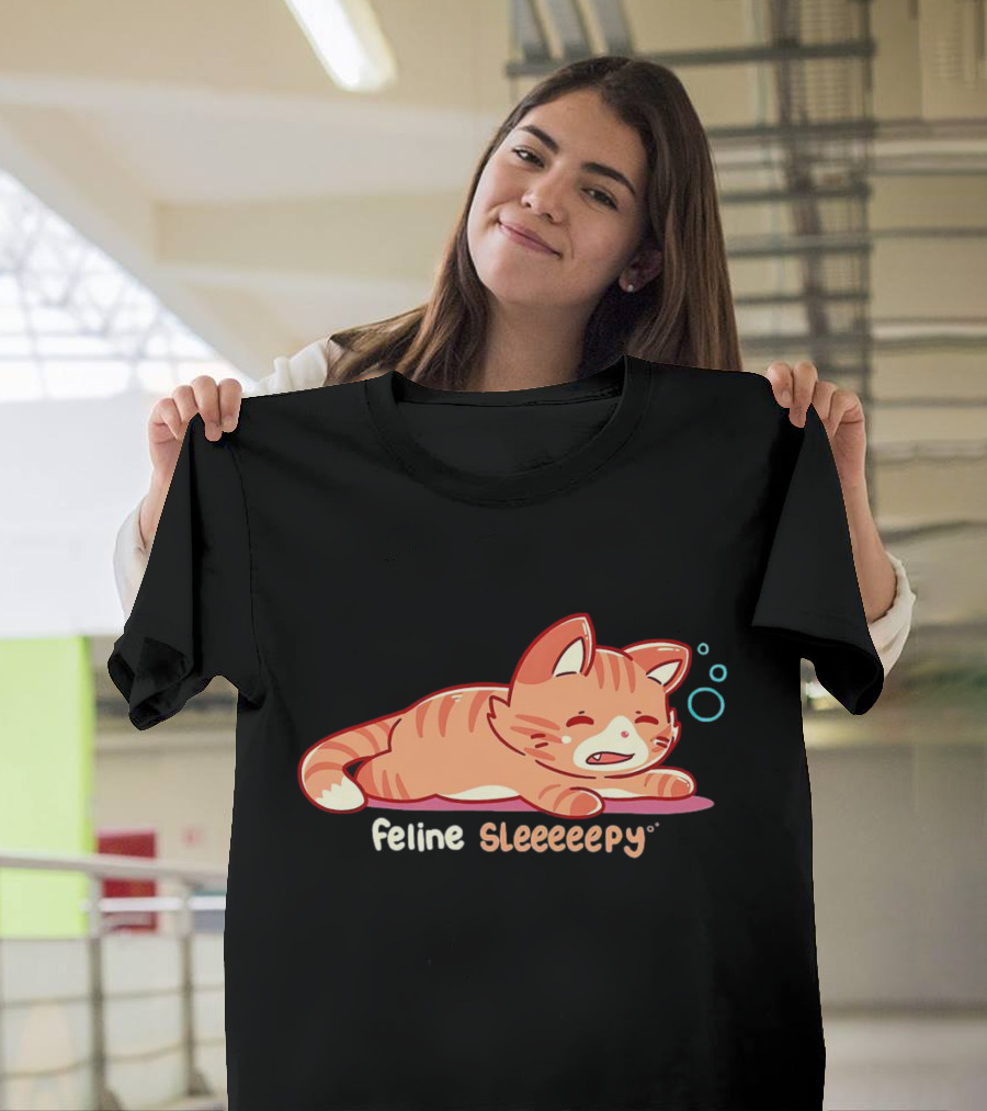 Feline Sleeeeepy Cat T-Shirt
