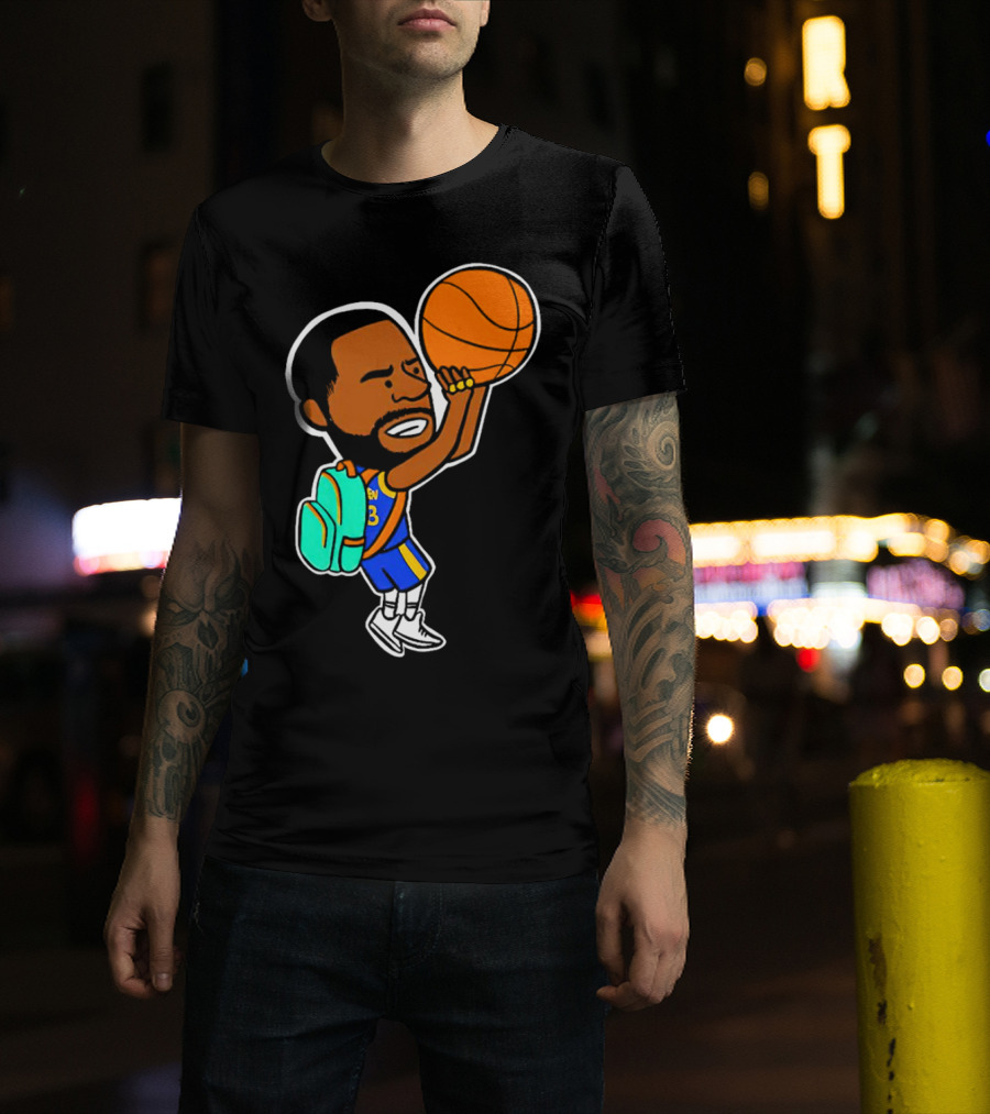 Dray Backpack Basketball Player Cartoon T-Shirt