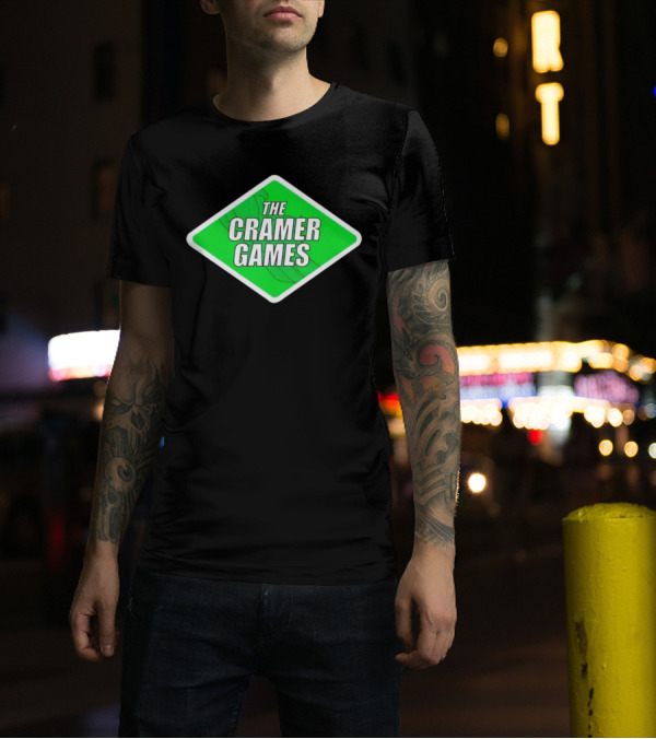 The Cramer Games Green Diamond Logo With Roller Coaster Element T-Shirt
