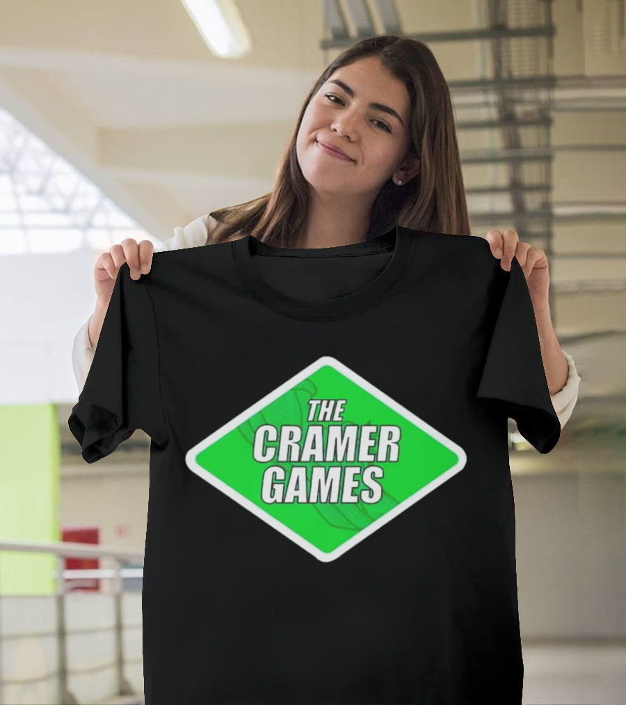The Cramer Games Green Diamond Logo with Roller Coaster Element T-Shirt