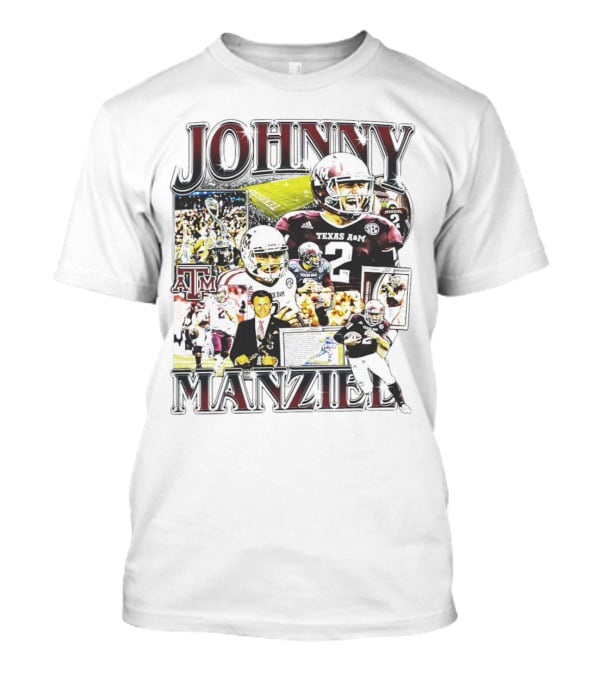 Johnny Manziel Texas A&M Aggies Football Highlights Collage T-Shirt