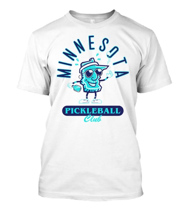 Minnesota Pickleball Club Fun Pickle Character T-Shirt