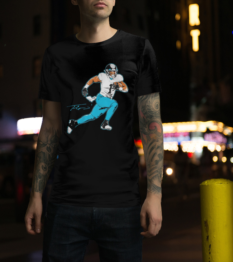 Travis Etienne Jacksonville Jaguars Signature Pose T-Shirt
