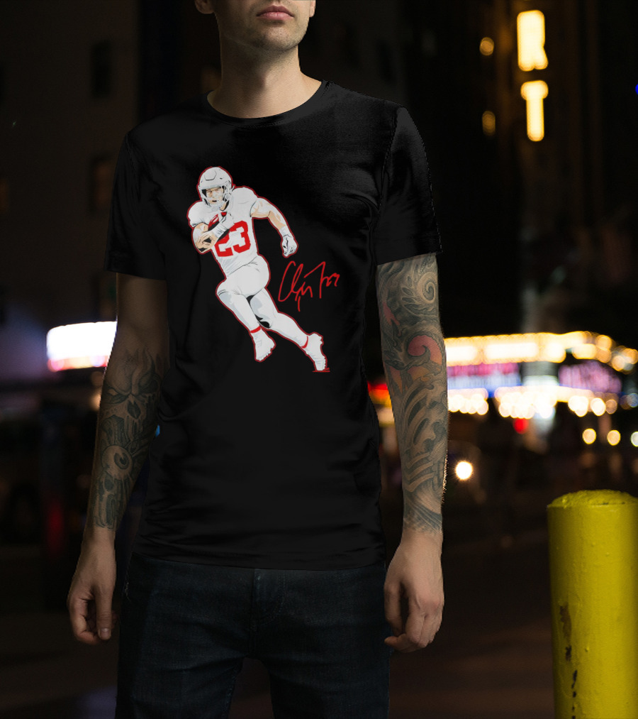 Christian McCaffrey 23 San Francisco 49ers Signature Pose T-Shirt