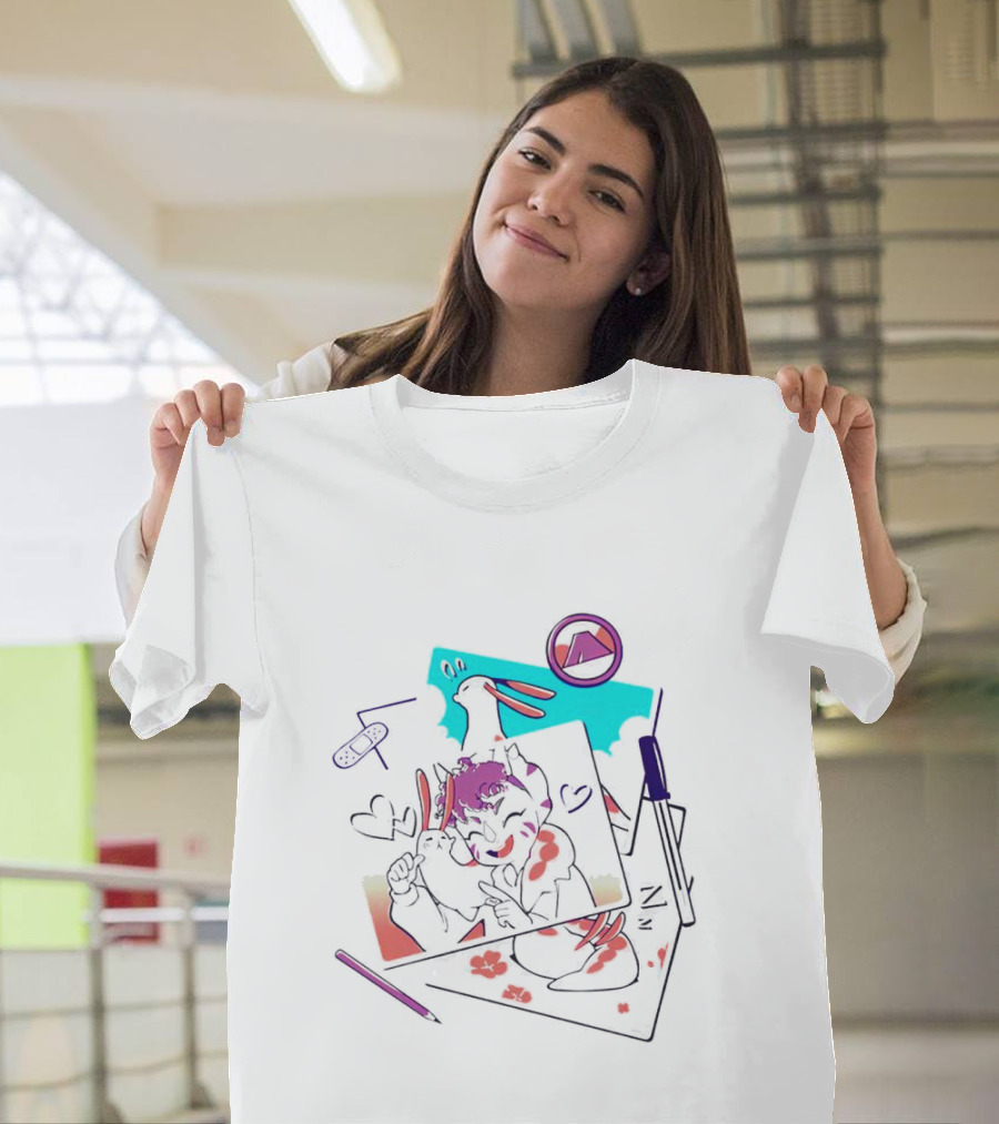 Mango Memories Nostalgic Doodle Animation T-Shirt