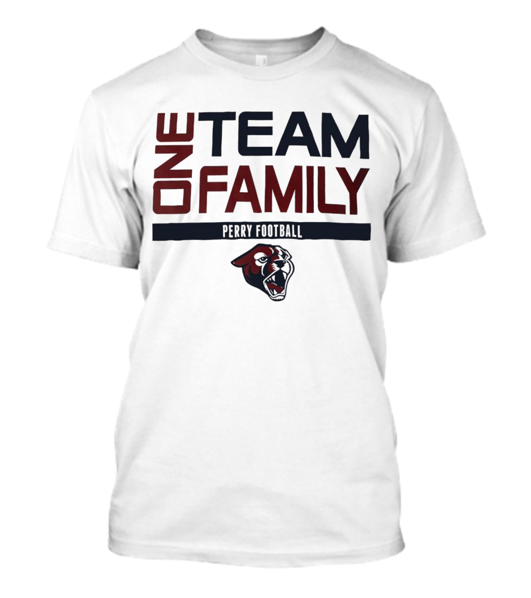 One Team Family Perry Football Panther T-Shirt