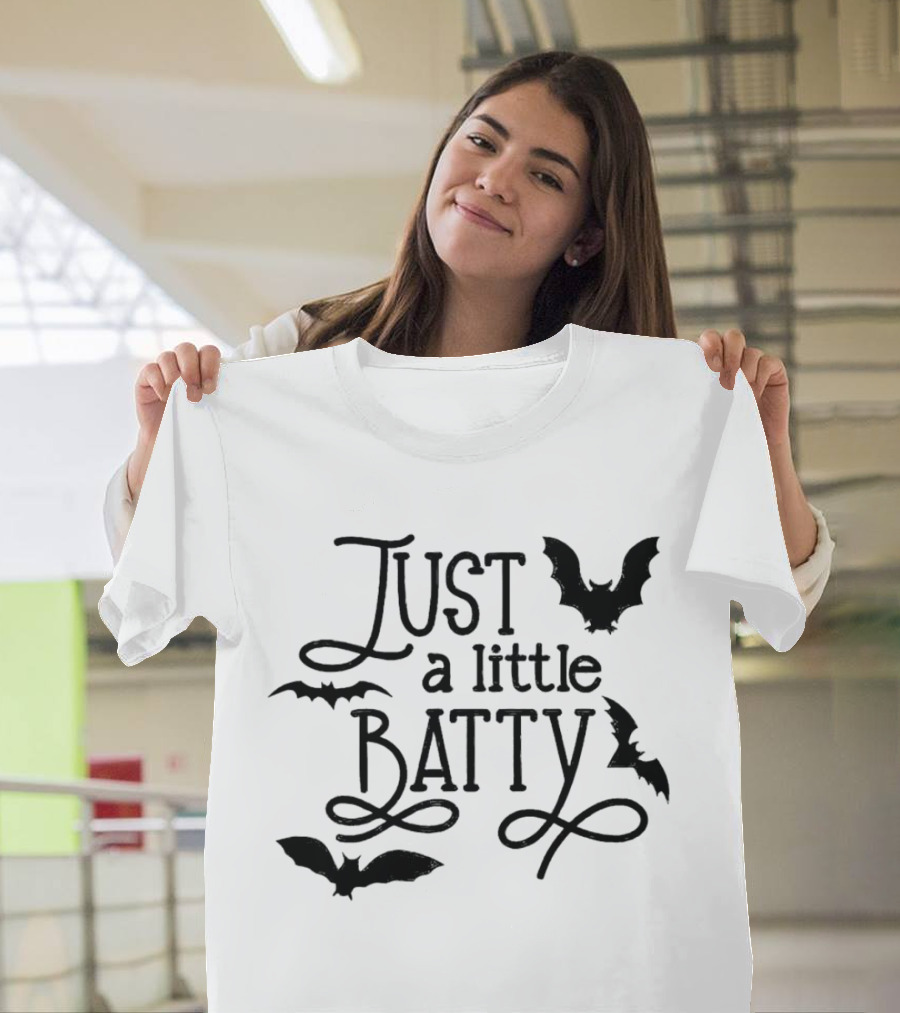 Just a Little Batty with Flying Bats T-Shirt