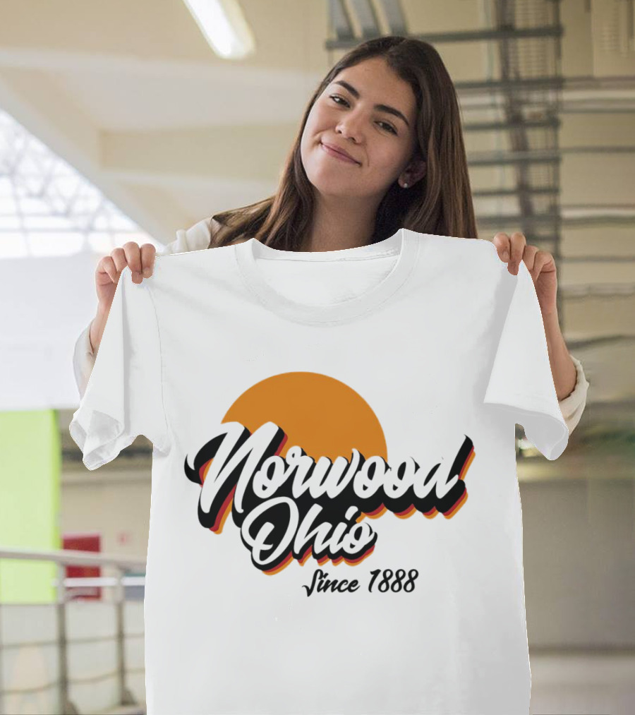 Norwood Ohio Since 1888 Retro Sunset T-Shirt