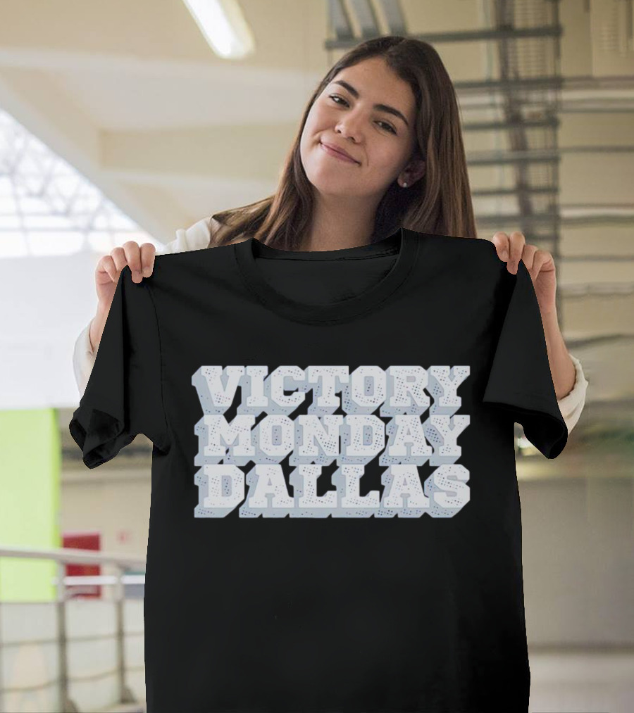 Victory Monday Dallas Celebration Football Win Enthusiasts T-Shirt