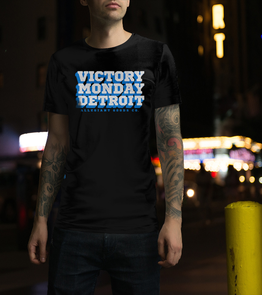 Victory Monday Detroit Allegiant Goods Co T-Shirt