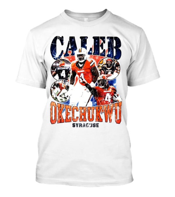 Caleb Okechukwu Syracuse Orange Football Vintage 4 T-Shirt
