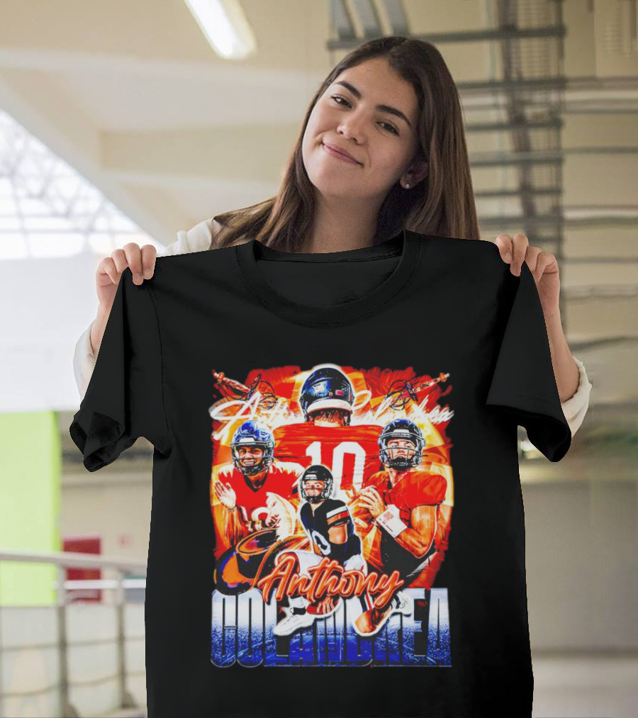 Anthony Colandrea Virginia Cavaliers Football Vintage Number 10 T-Shirt