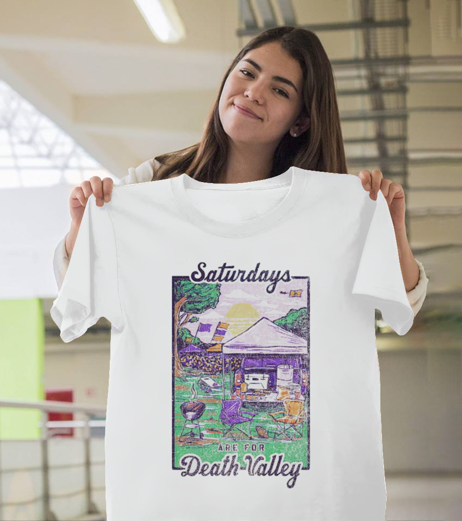 Tailgate Saturdays Are For Death Valley With Tents And Flags T-Shirt