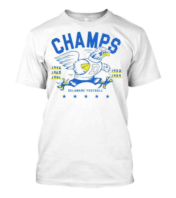 Delaware Football Champs 5-Time Champions 1946 1963 1971 1972 1979 T-Shirt