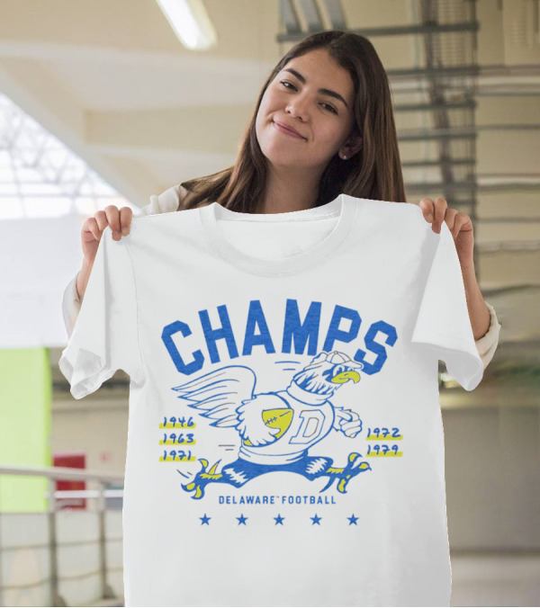 Delaware Football Champs 5-Time Champions 1946 1963 1971 1972 1979 T-Shirt