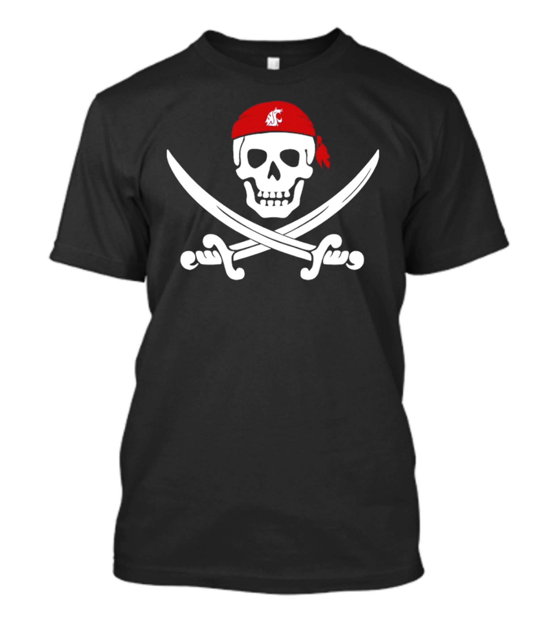 WSU Pirate Skull Crossed Swords T-Shirt