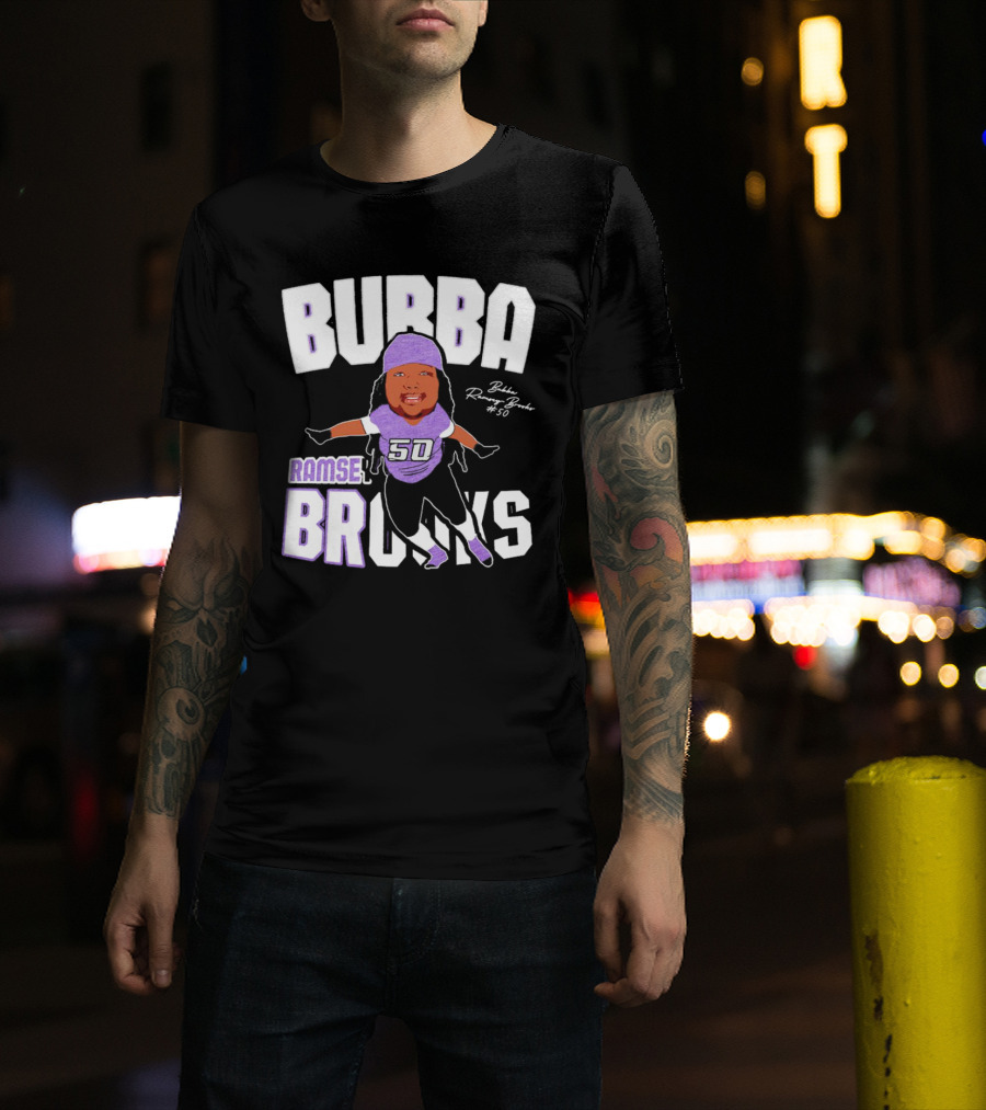 Bubba Ramsey-Brooks #50 TCU Horned Frogs Football Character T-Shirt