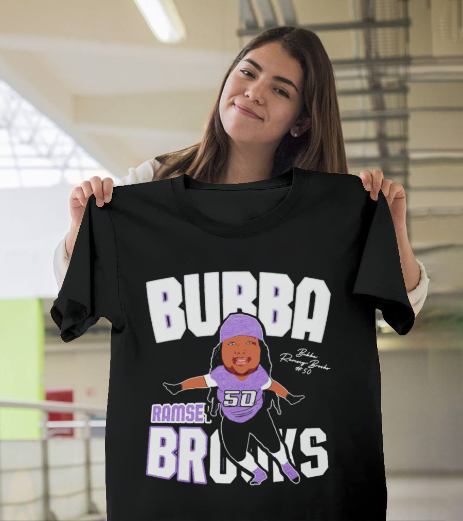 Bubba Ramsey-Brooks #50 TCU Horned Frogs Football Character T-Shirt