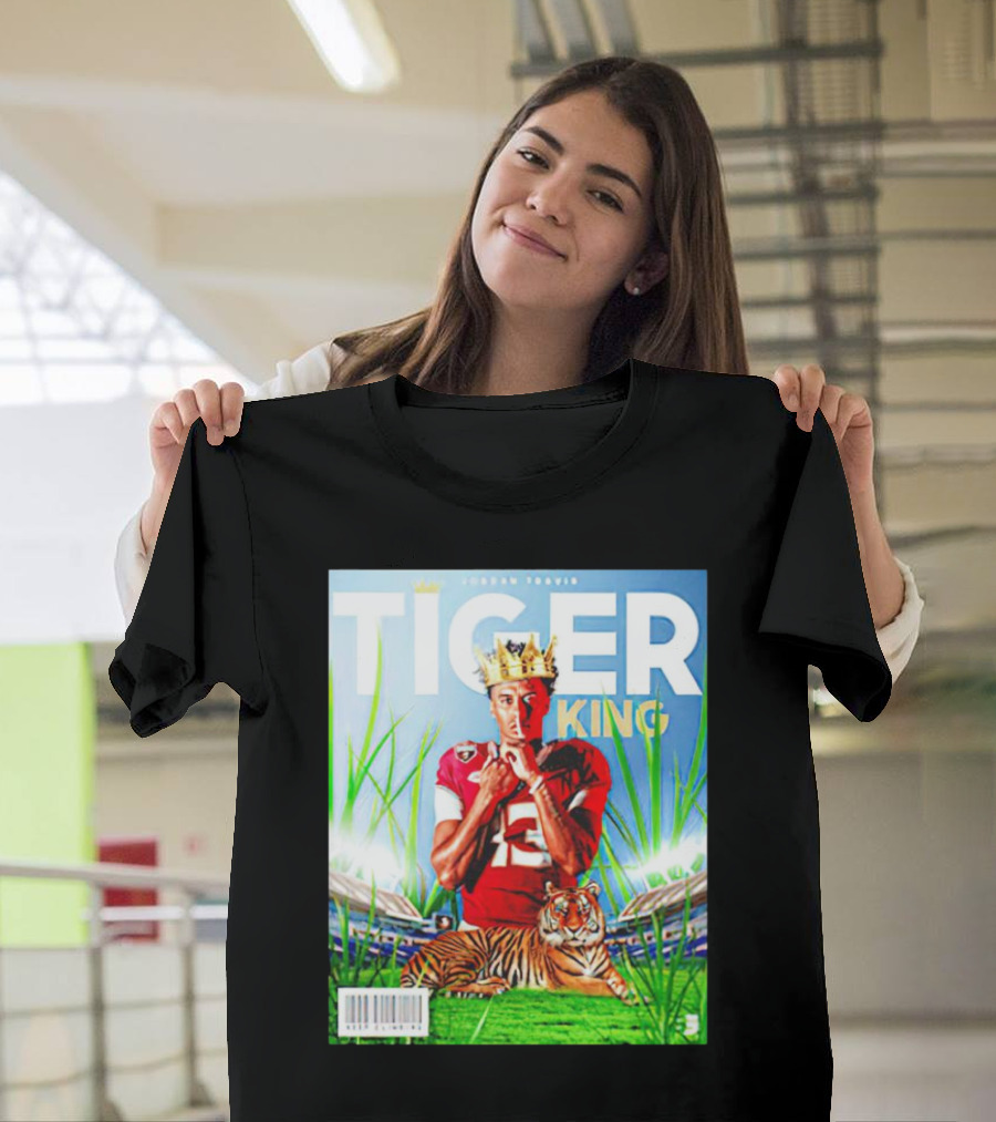 Jordan Travis Tiger King Florida State Seminoles Football Magazine Cover T-Shirt
