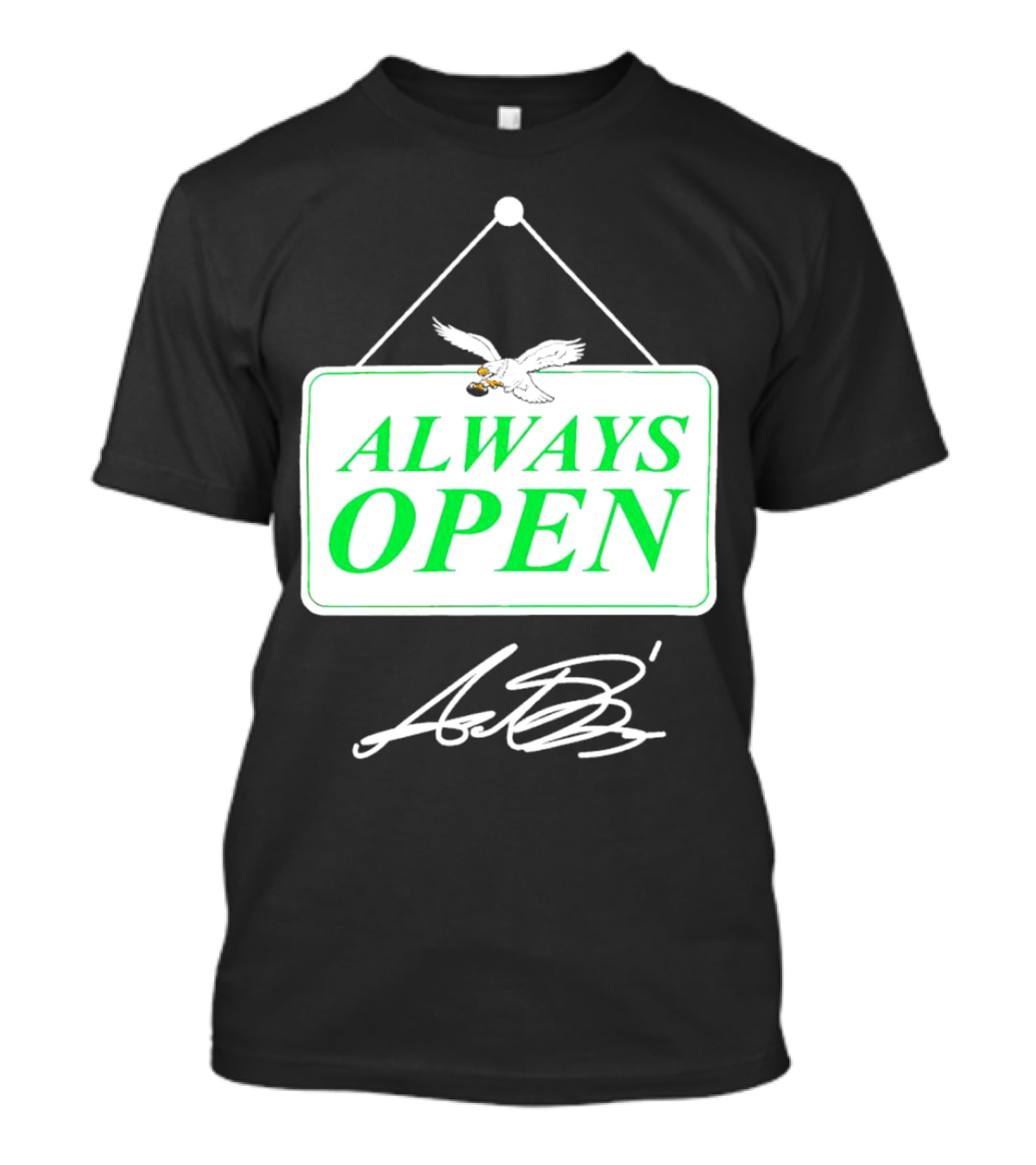 Eagles Autism Foundation Always Open Sign With Eagle And Signature T-Shirt