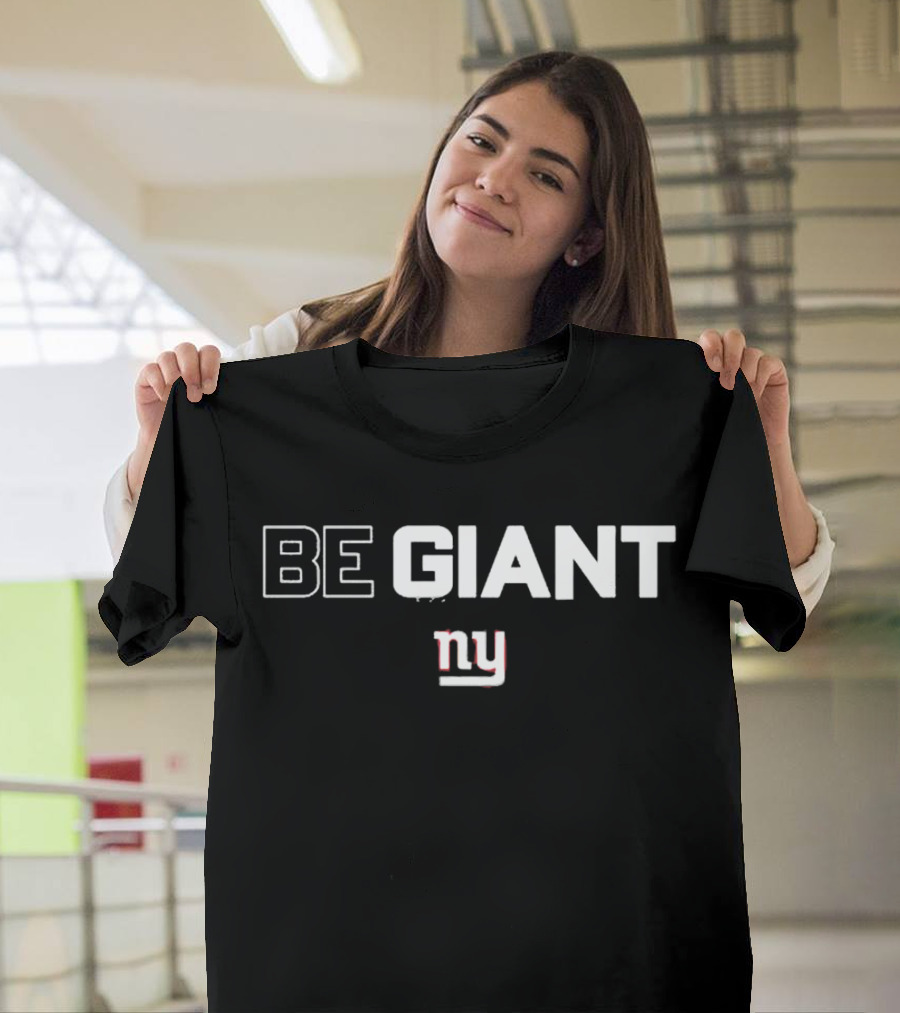 Be Giant Ny New York Giants Art Stapleton T-Shirt