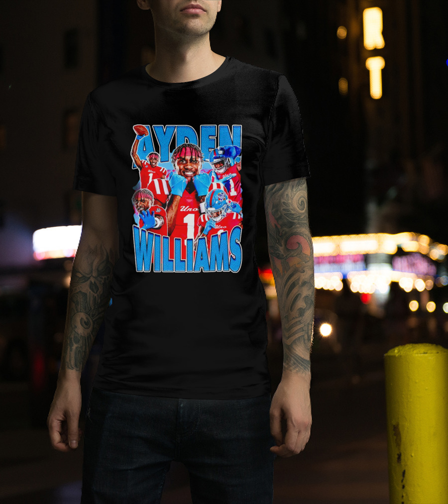 Ayden Williams Uno 1 Ole Miss Rebels Football Vintage T-Shirt