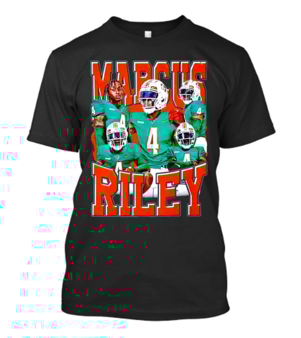 Marcus Riley Florida A&M Rattlers Football Player Number 4 Vintage T-Shirt