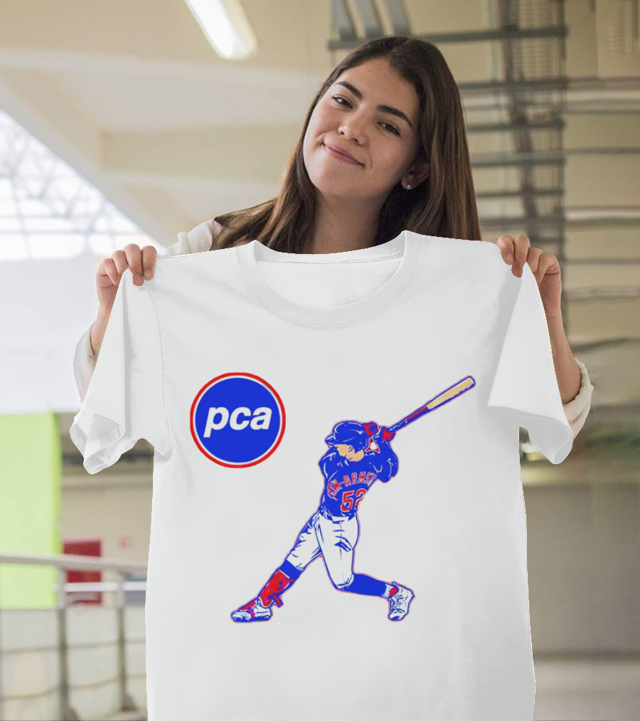 PCA Pete Crow-Armstrong Chicago Cubs Baseball Player Swinging Bat T-Shirt