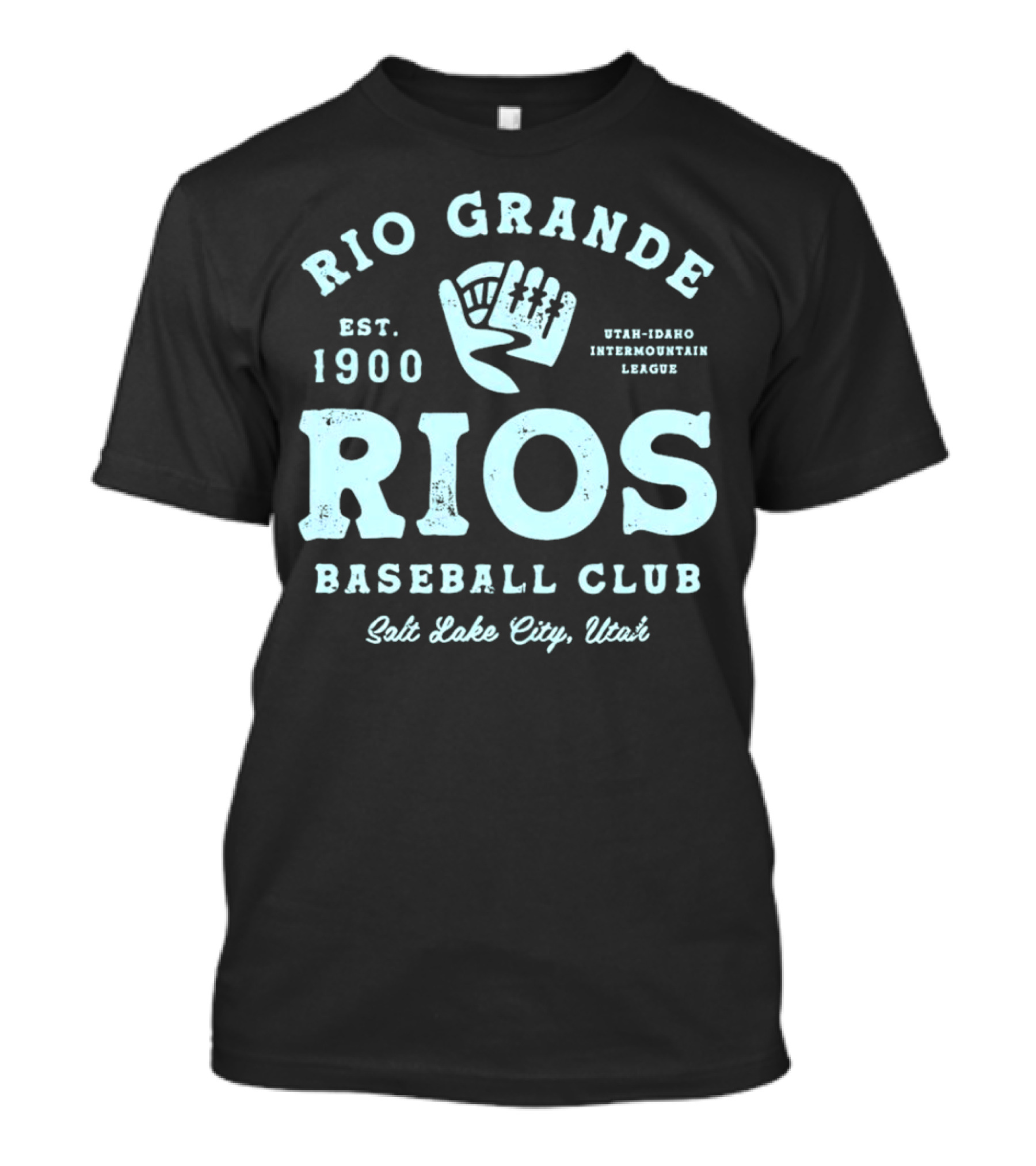 Rio Grande Rios Baseball Club Est. 1900 Utah-Idaho Intermountain League Salt Lake City Utah T-Shirt